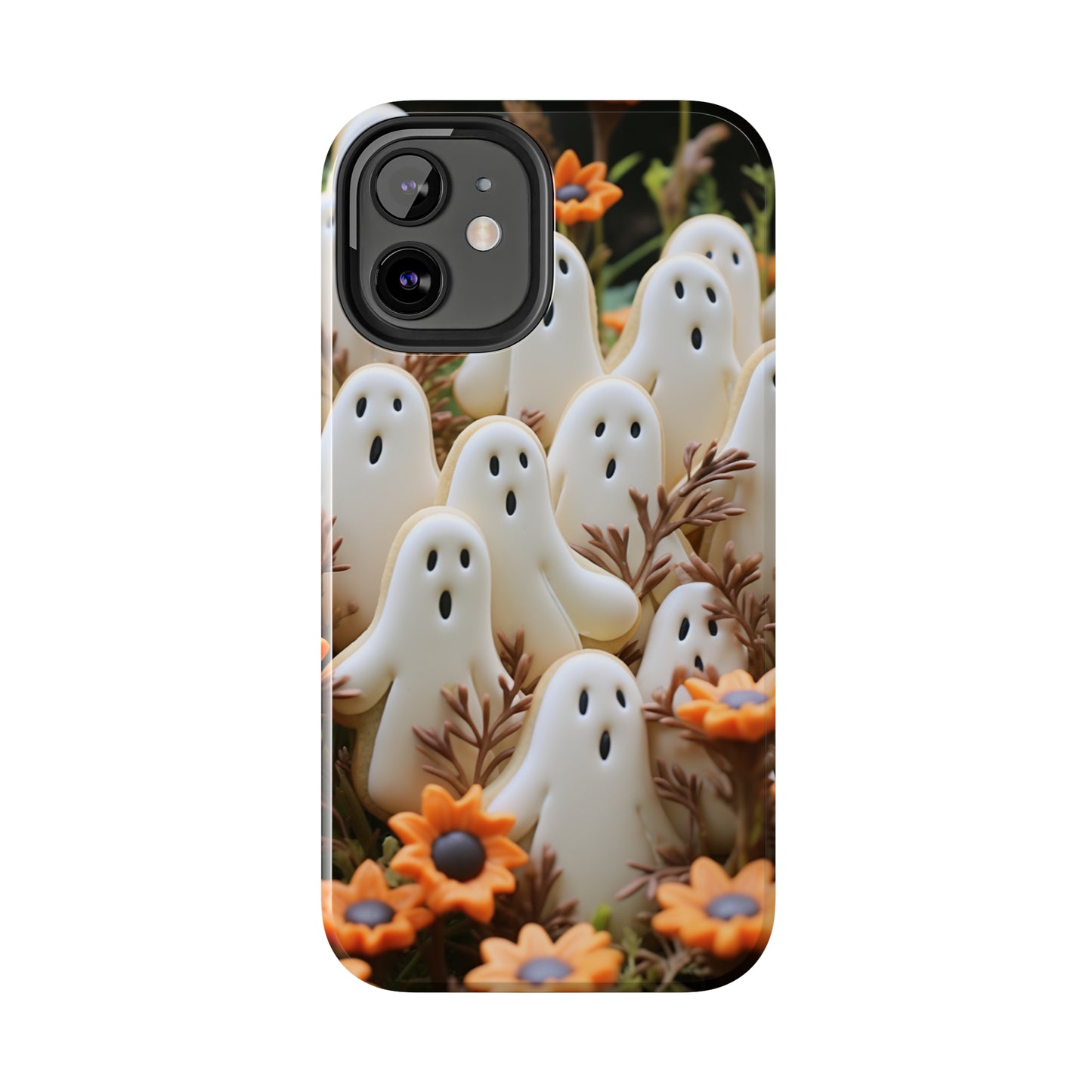 Sweet Spook: Cute Halloween Cookie Ghost | Adorable & Festive Accessory for iPhone Models 11 through 14 Pro Max