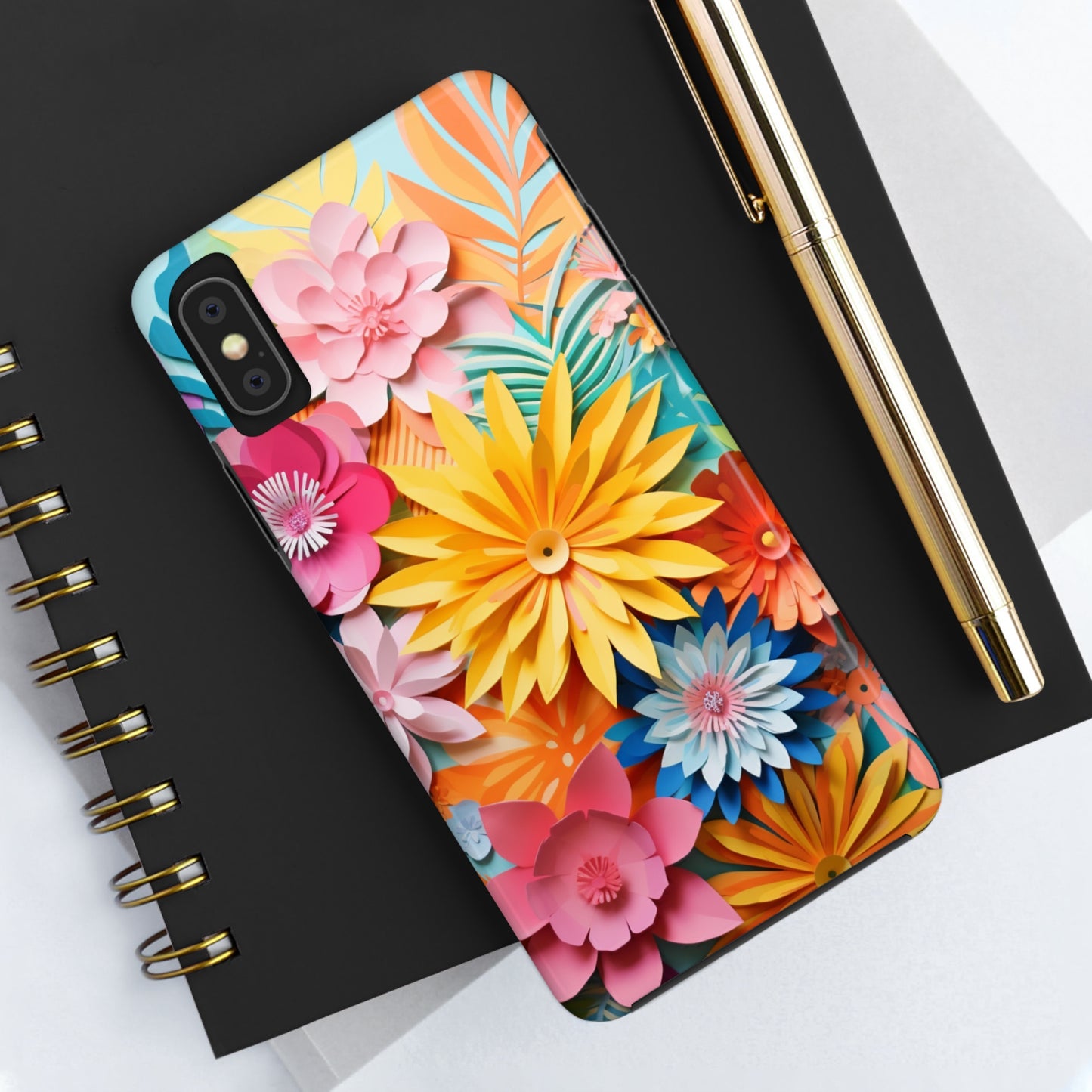 iPhone 12 Pro Max Artistry: Paper Floral Design – Crafted Elegance for iPhone 13 Pro and iPhone XR Enthusiasts