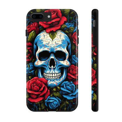 Skull and Roses iPhone Case | Edgy Elegance and Timeless Beauty