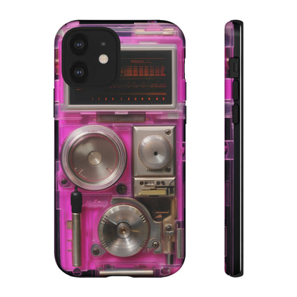 Cyberpunk Techno Gadget Walkman: Retro-Futuristic Premium Tough Phone Case | Iconic Style for iPhone, Samsung Galaxy, and Google Pixel