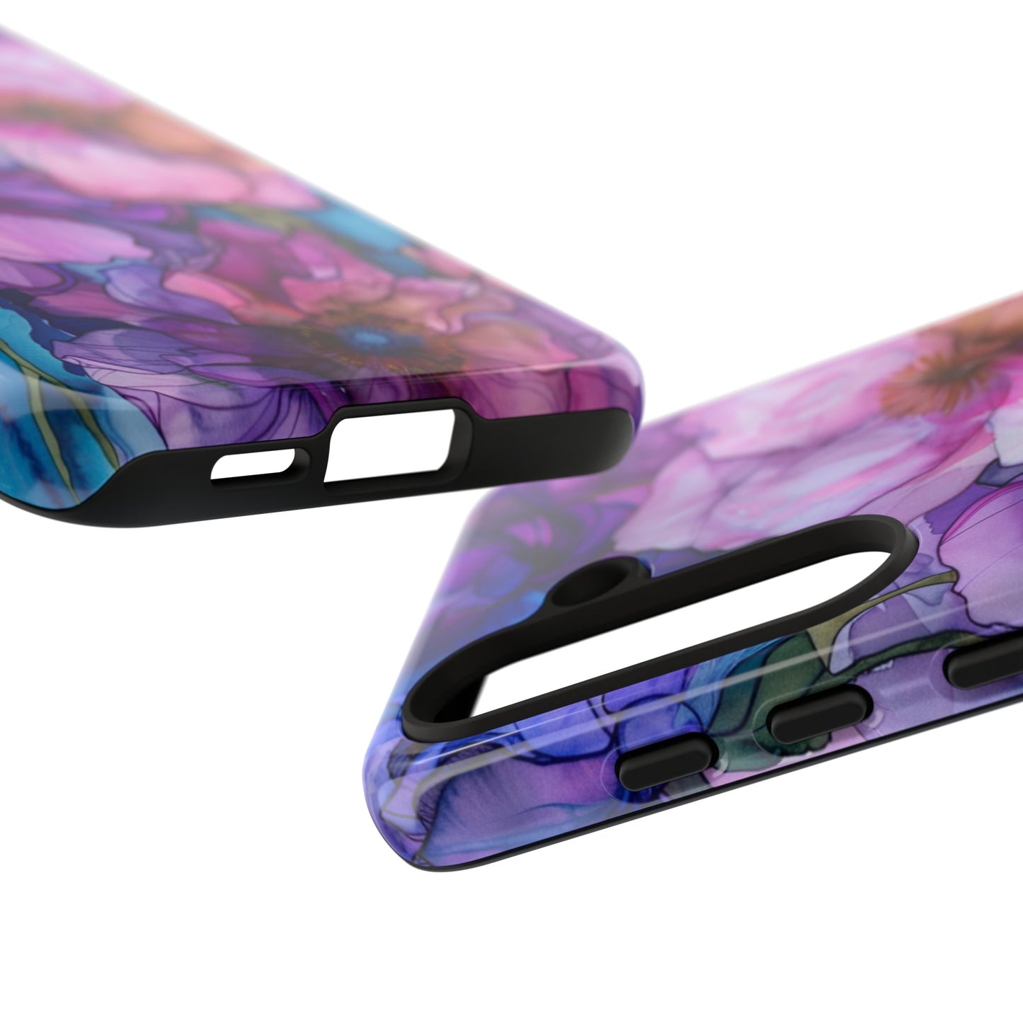 Purple Flower Stained Glass Phone Case