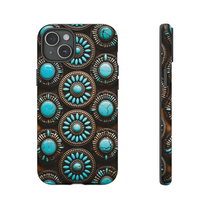 Vintage Navajo Native American Turquoise Concho Phone Case