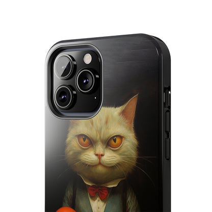 Creepy Spooky Halloween Cat iPhone Case | Dark Academia, Goth