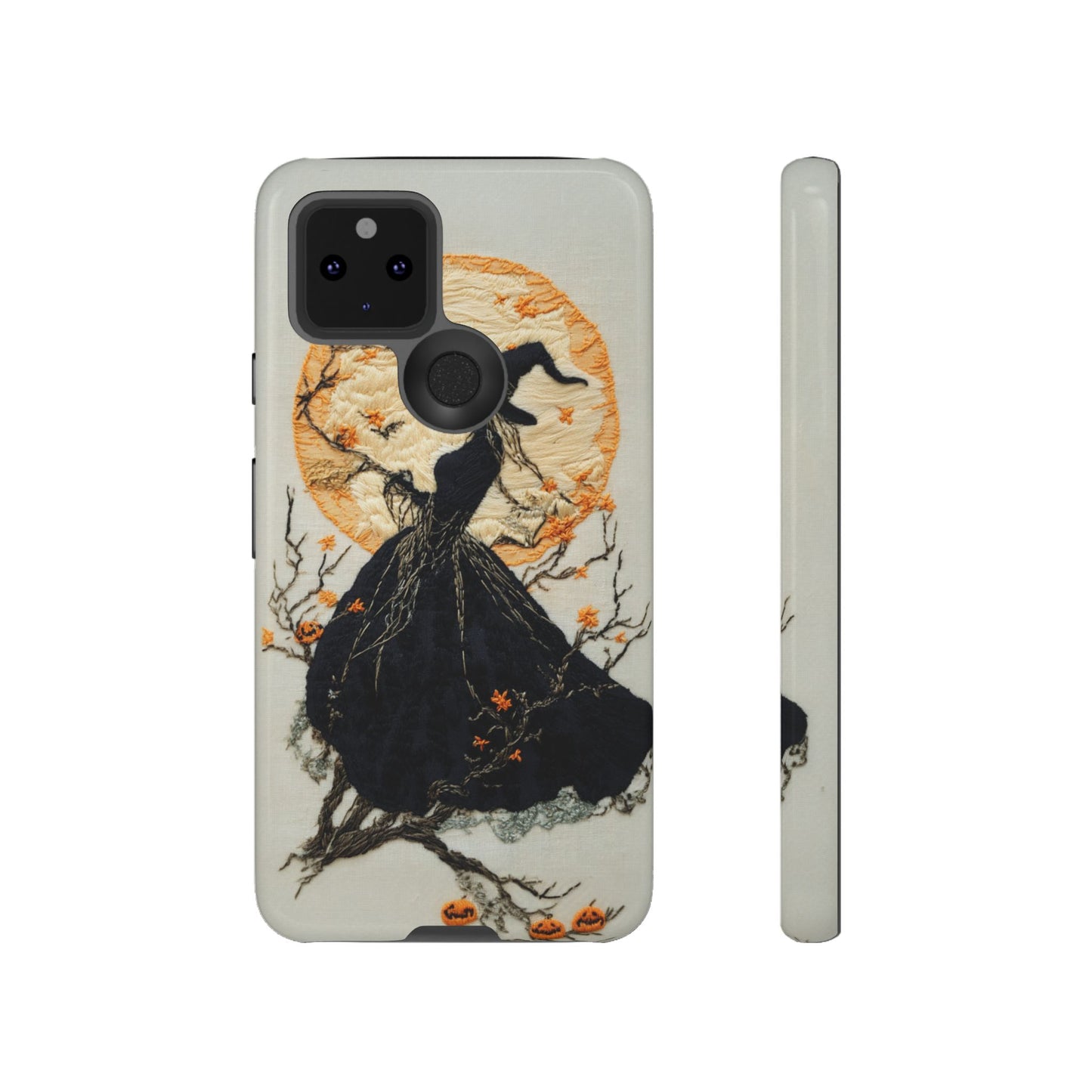 Halloween Witch Autumn iPhone Case, Embroidered Style