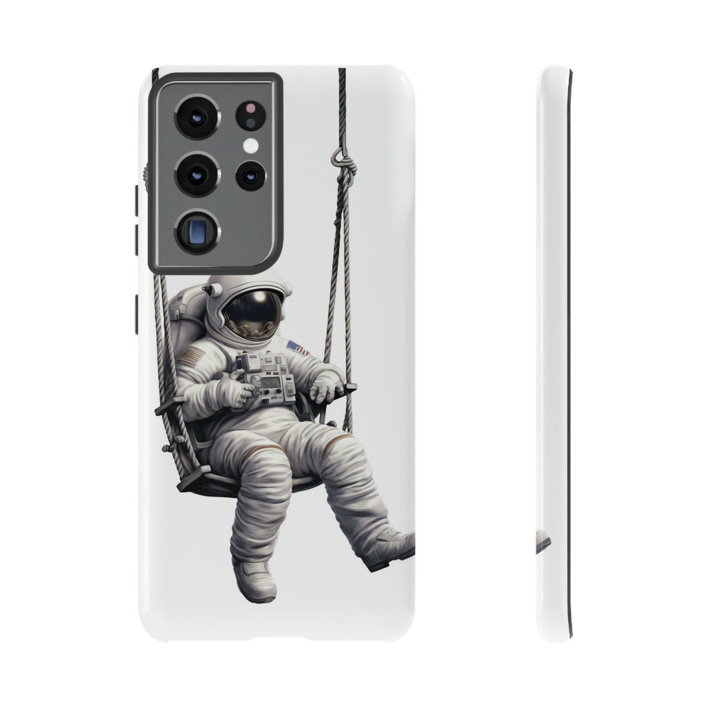 Astronaut on a Swing Phone Case