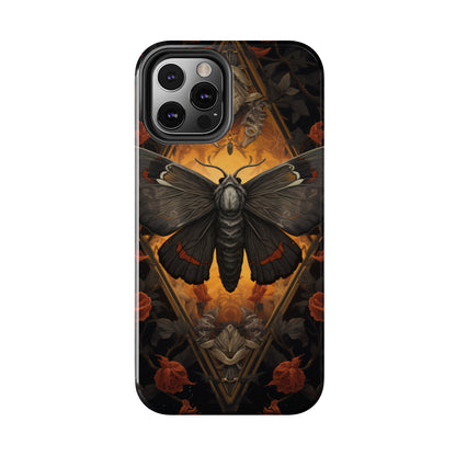 iPhone Case | Lost in Thought: Dark Academia Moth iPhone Tough Case