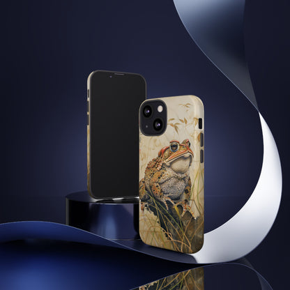 Toad on a Branch Japanese Style Art Painting Phone Case