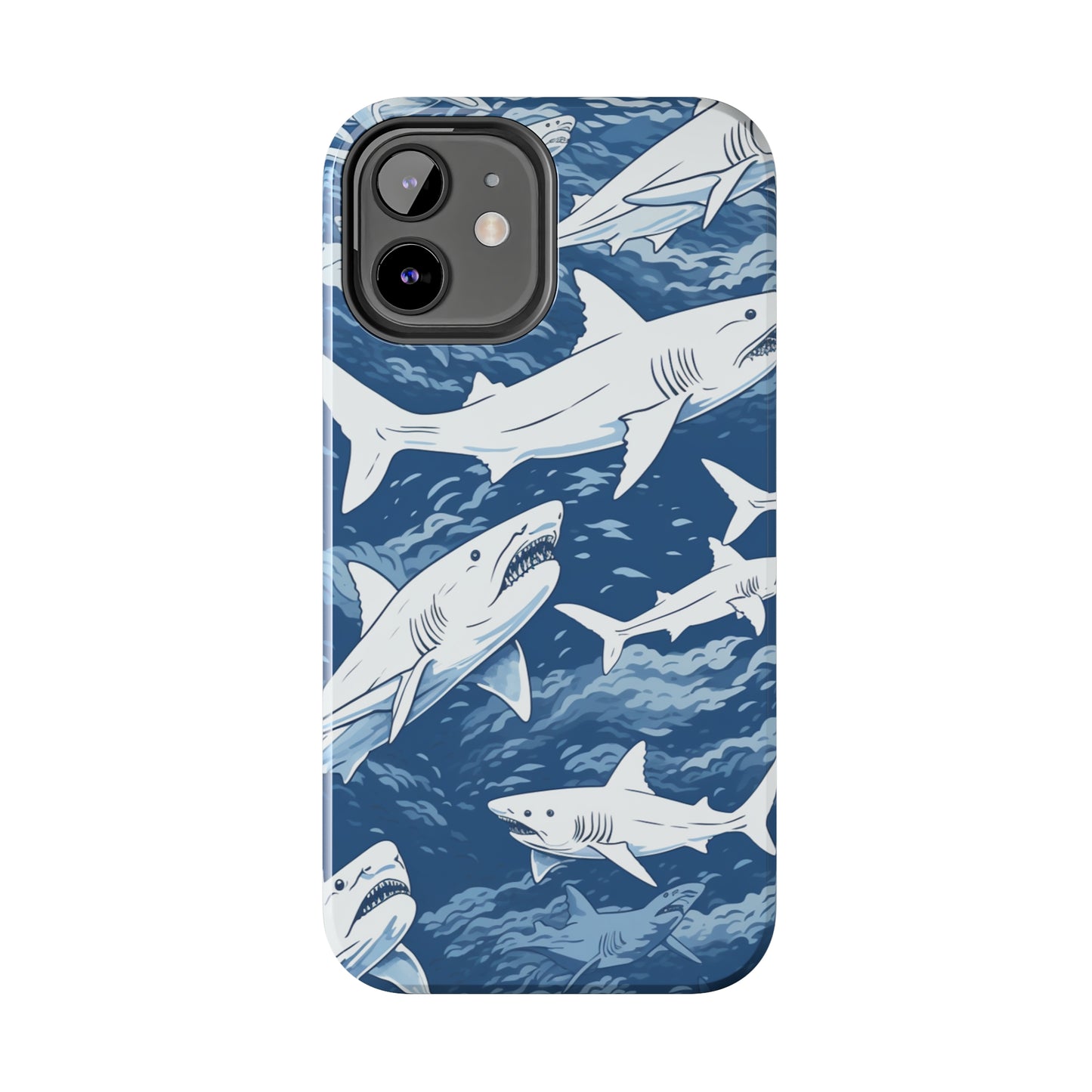 Shark Design: Dive into the Depths with an Aquatic Adventure iPhone Case