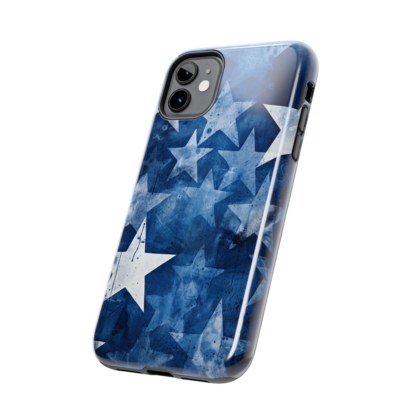 Starry Nights: Denim Dreams | Celestial Star-Patterned iPhone Case