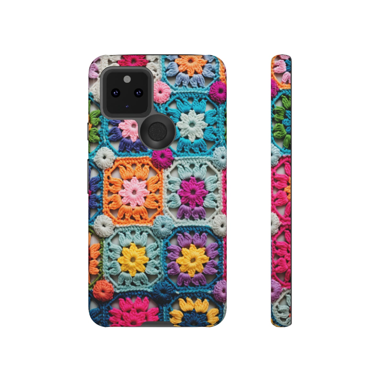 Vintage Crochet Blanket Look Phone Case