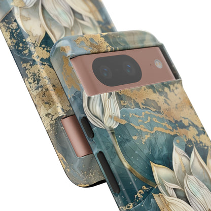 Zen Lotus Gold Floral Phone Case