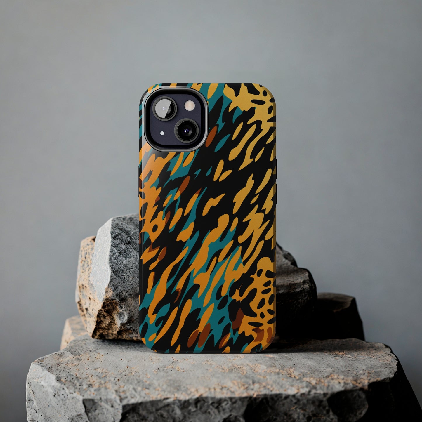 Luxury Leopard & Retro Magic Zebra: The Ultimate Wild Duo iPhone Case