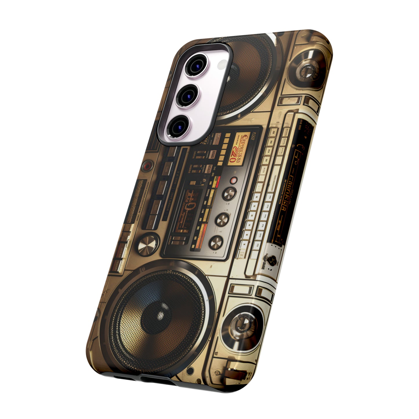 Urban Beats: Boombox Hip Hop Music Pixel Phone Case | Retro Rhythms for iPhone 15 Models