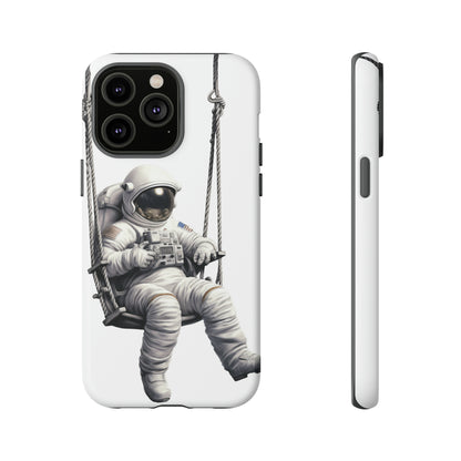 Astronaut on a Swing Phone Case