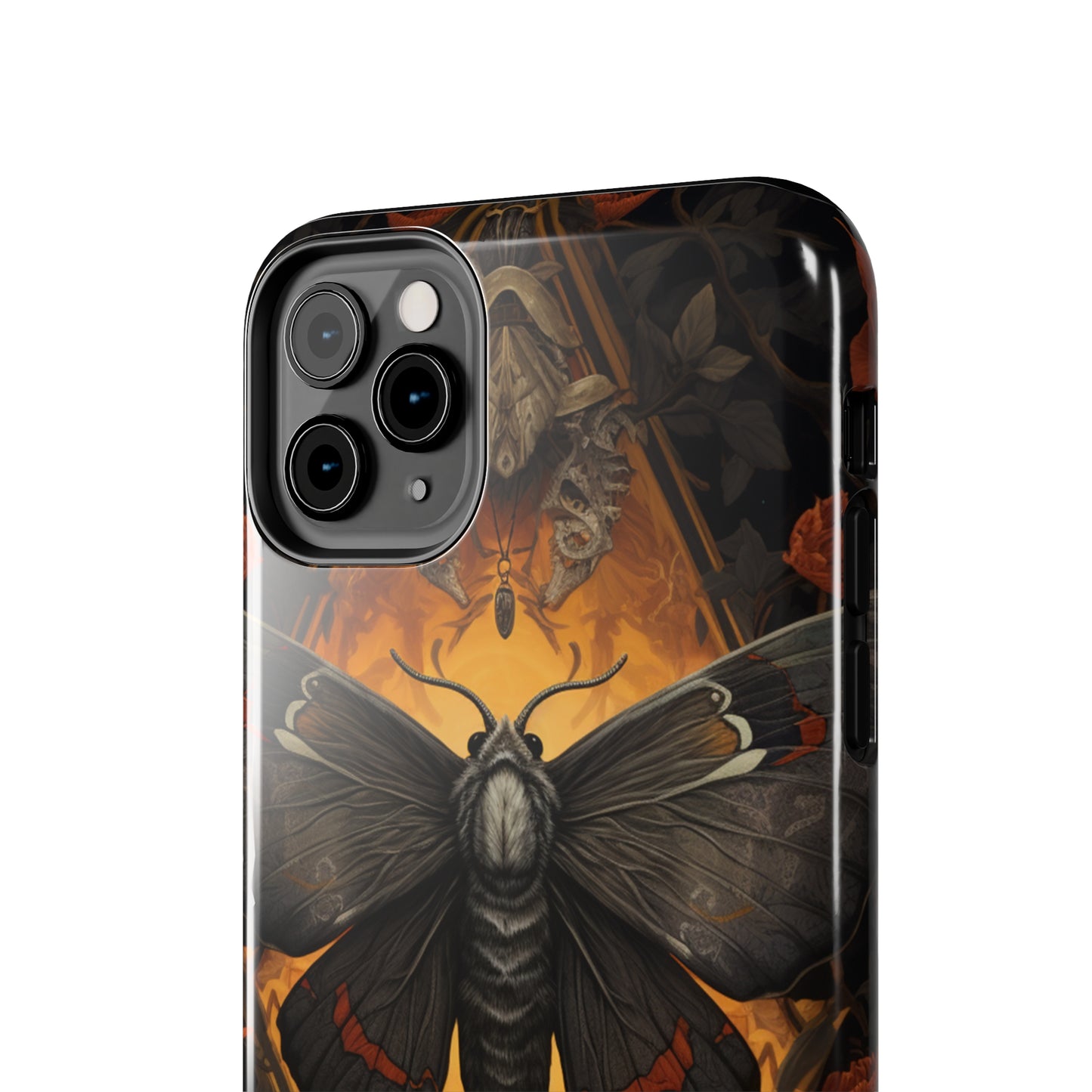 iPhone Case | Lost in Thought: Dark Academia Moth iPhone Tough Case