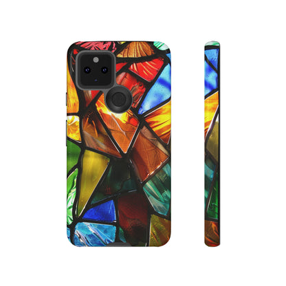 Color Explosion Abstract Stained Glass Phone Case