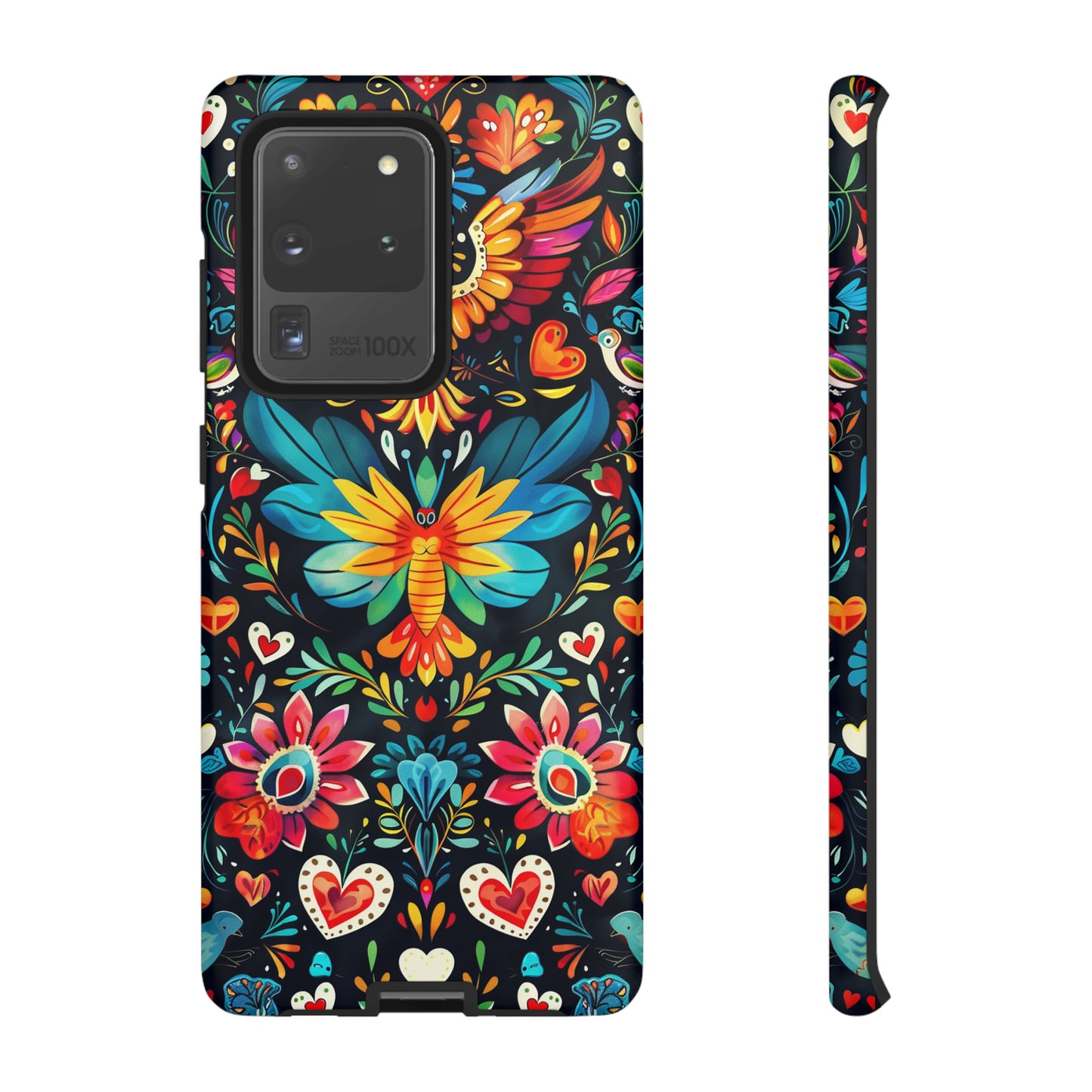 Floral Explosion Magic Hearts Phone Case