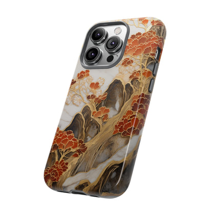 Chiyogami Floral Tough iPhone Case Galaxy S23 S22 S21 S20 Plus Ultra | Iphone 14 13 12 11 8 Pro Max Mini | Pixel 7 6 Pro 5 | Japanese Boho