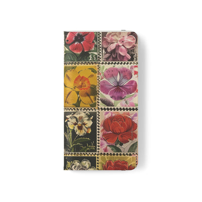 Vintage Floral Stamp Collection Flip Case