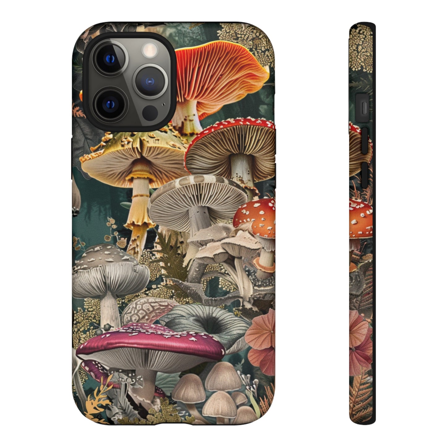 Vintage Illustration Mushroom Collage Phone Case