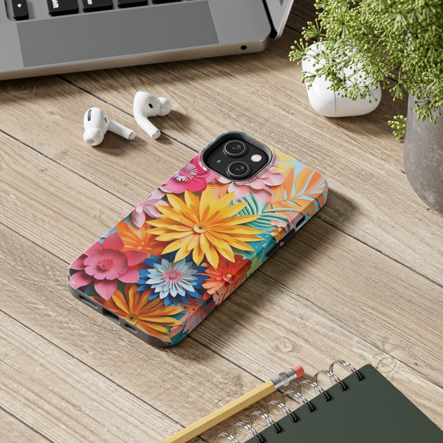 iPhone 12 Pro Max Artistry: Paper Floral Design – Crafted Elegance for iPhone 13 Pro and iPhone XR Enthusiasts