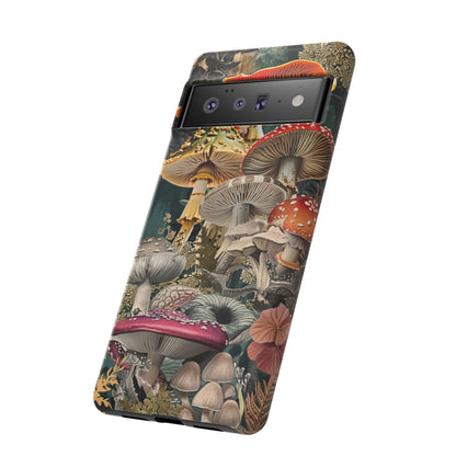 Vintage Illustration Mushroom Collage Phone Case