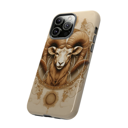 Aries Astrology Stained Glass Phone Case