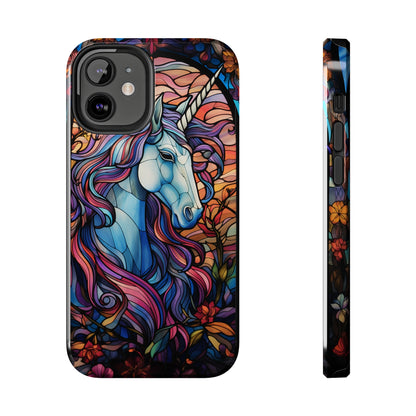 Unicorn Stained Glass iPhone Case | Mythical Beauty and Device Protection