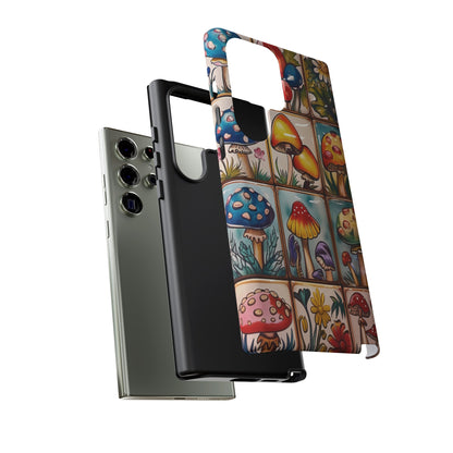 Trippy Magic Mushroom Tile  Abstract Art Phone Case