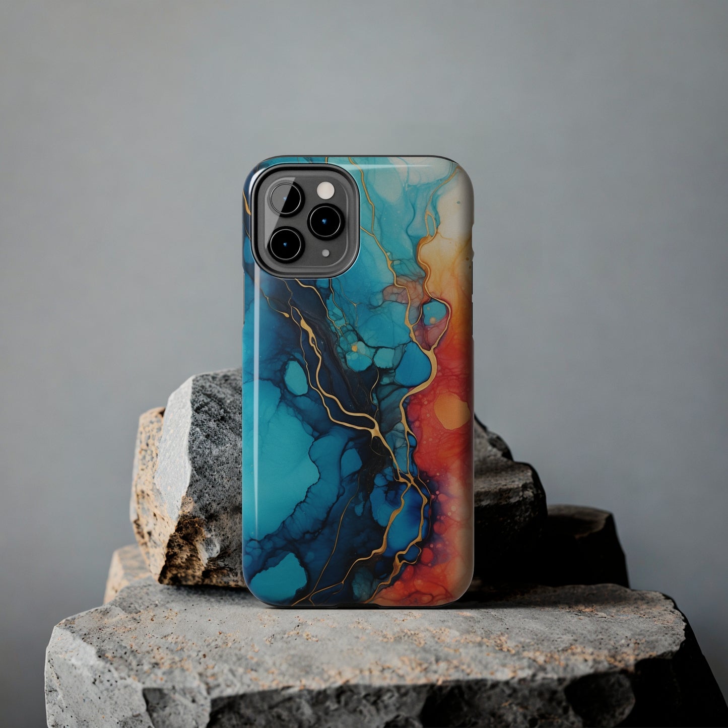 Marbled Watercolor iPhone Case | Embrace the Mesmerizing Multicolor Art