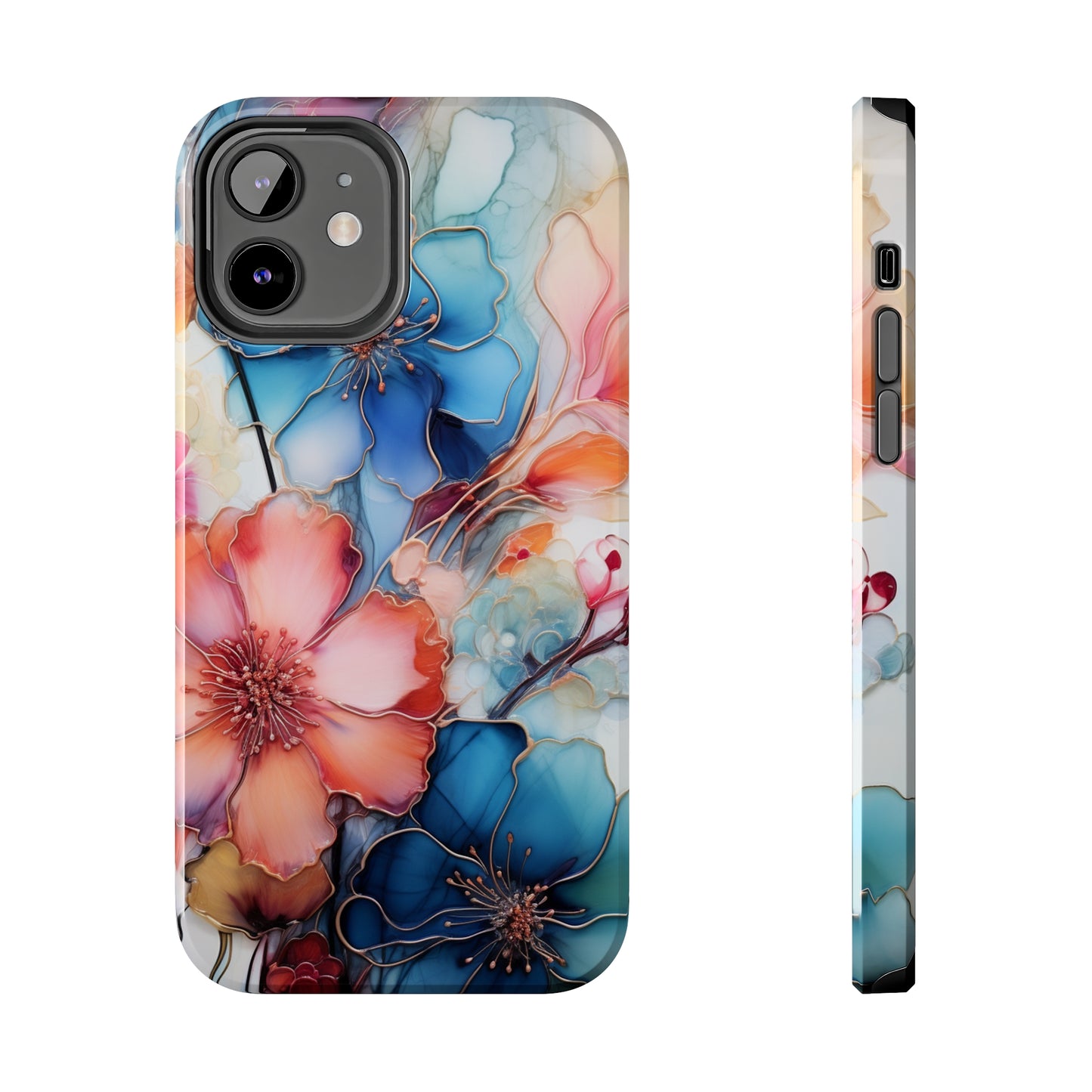 Marbled Watercolor iPhone Case | Embrace the Mesmerizing Multicolor Art