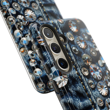 Blue Jean Queen Rhinestone Bling Phone Case