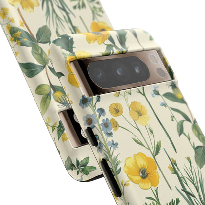 Floral Sage Yellow Wildflower Phone Case