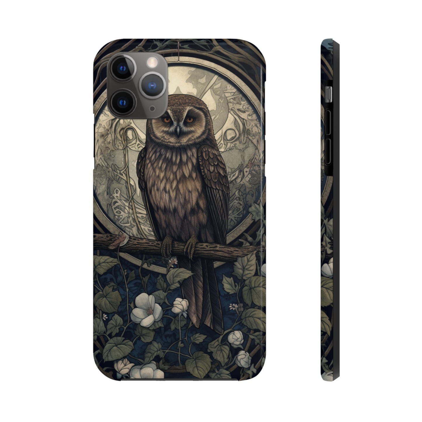 The Hermit Owl | Dark Academia Aesthetic Retro Tough iPhone Case | Embrace Mystical Vibes with Captivating Tarot Art and Reliable Protection