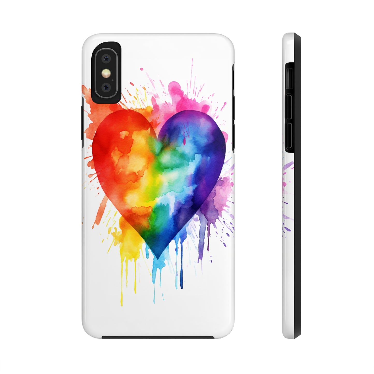 Gay Pride Rainbow Heart iPhone Case | Embrace Love, Equality, and LGBTQ+ Pride