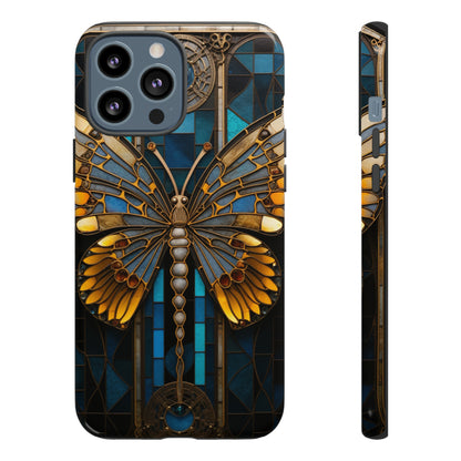 Stained Glass iPhone Butterfly Floral Aesthetic Art Nouveau