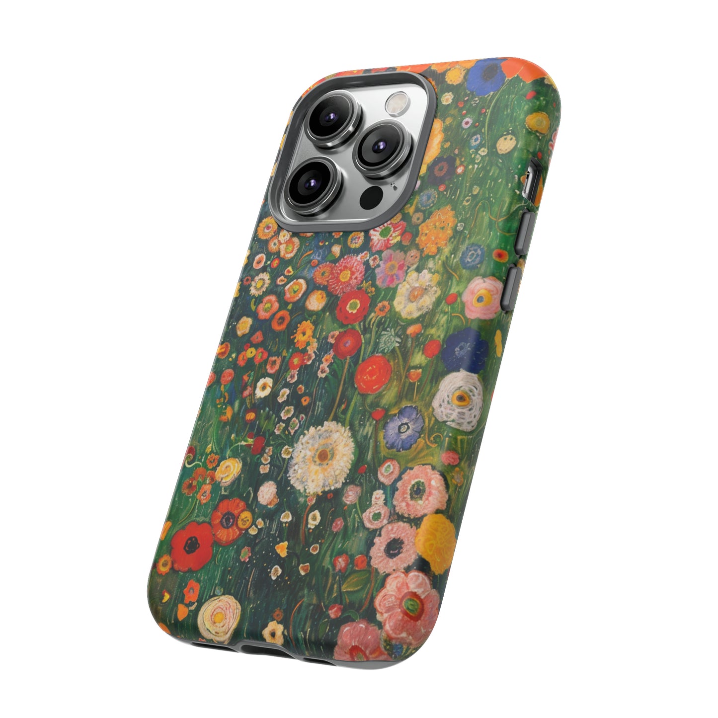 Gustav Klimt Style Flower Garden Painting Phone Case