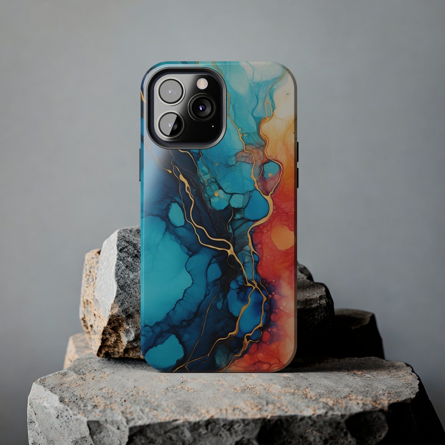 Marbled Watercolor iPhone Case | Embrace the Mesmerizing Multicolor Art