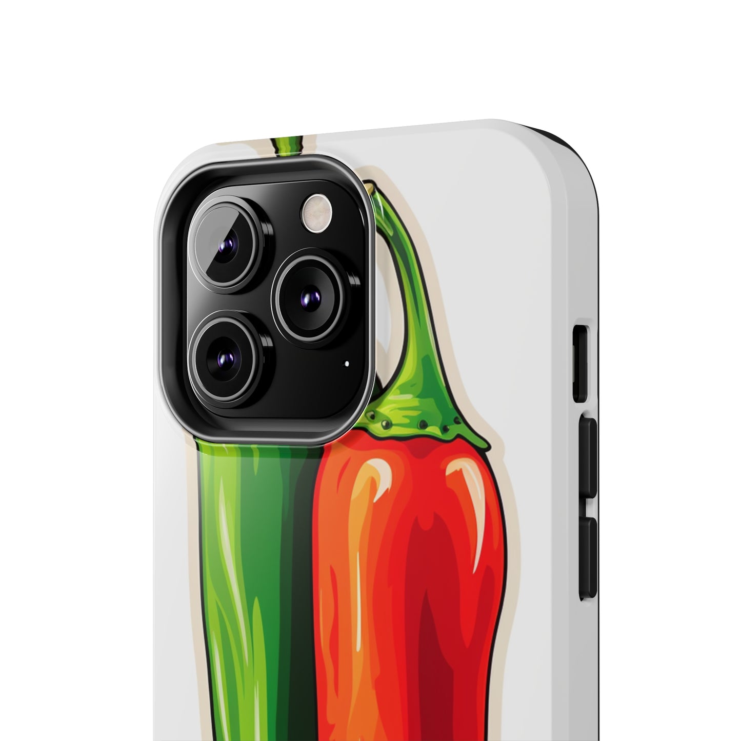 Green or Red Hot Chiles iPhone Case | New Mexico Fiery Flavors for Spice Lovers