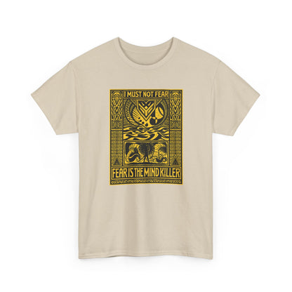 Fear Is the Mind Killer Sci Fi Quote T Shirt Retro Futurism Tee