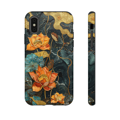 Chiyogami Floral Scroll Work Phone Case