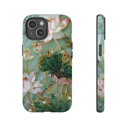 Elegant Floral Phone Case - Tough Cases with Lotus Design