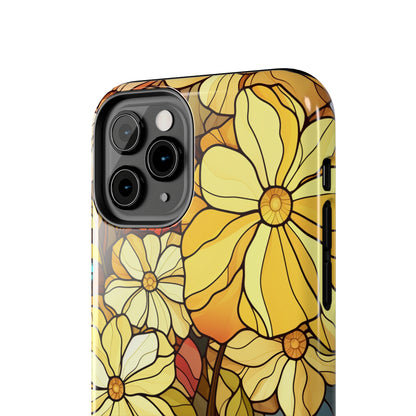 Kaleidoscopic Elegance: Stained Glass Vintage Floral iPhone Case – Timeless Beauty Illuminated