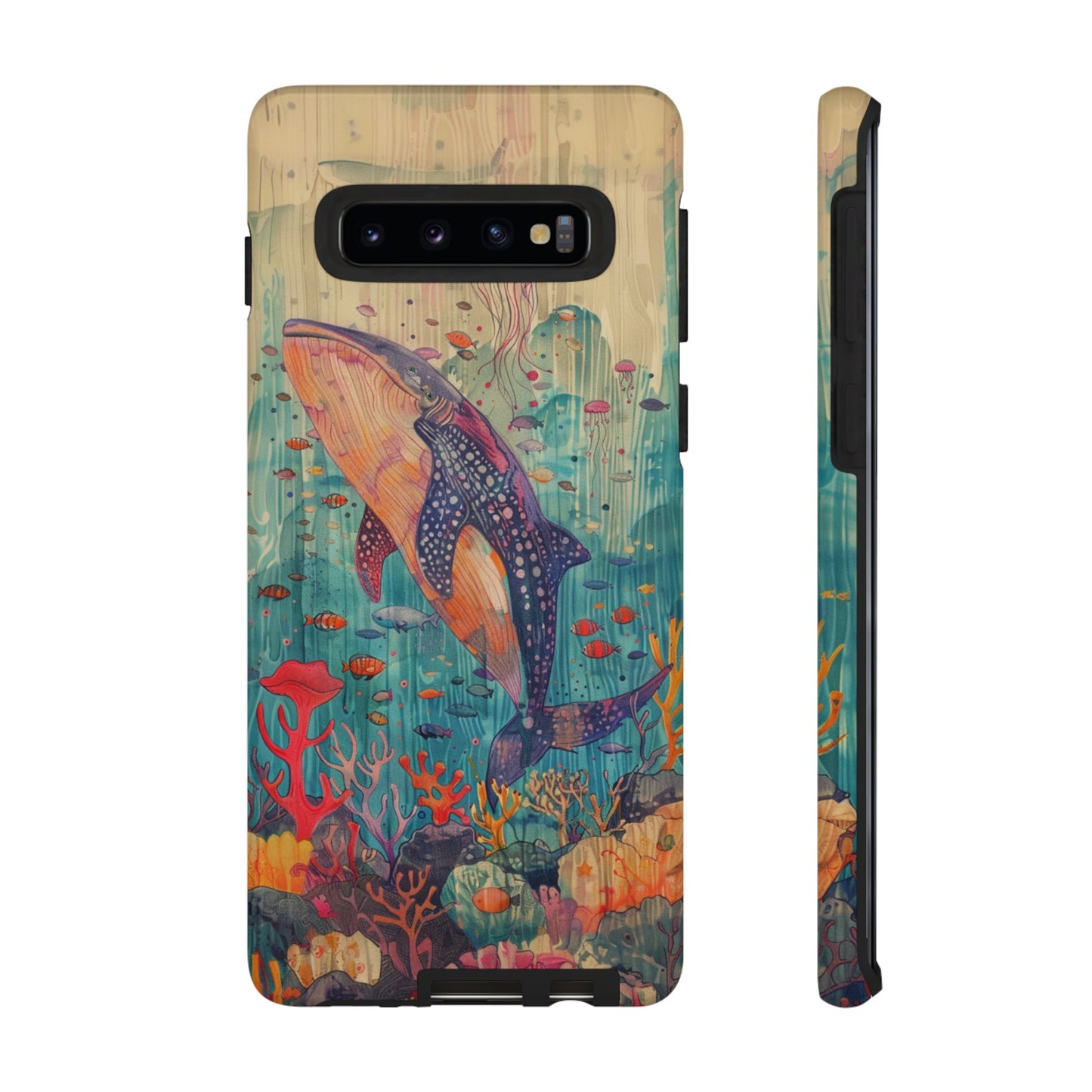 Whale Shark, Turtle, Manta Ray Phone Case