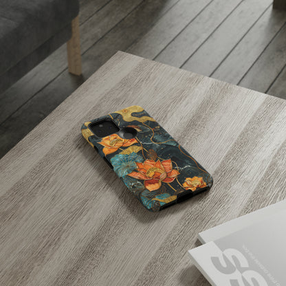 Chiyogami Floral Scroll Work Phone Case