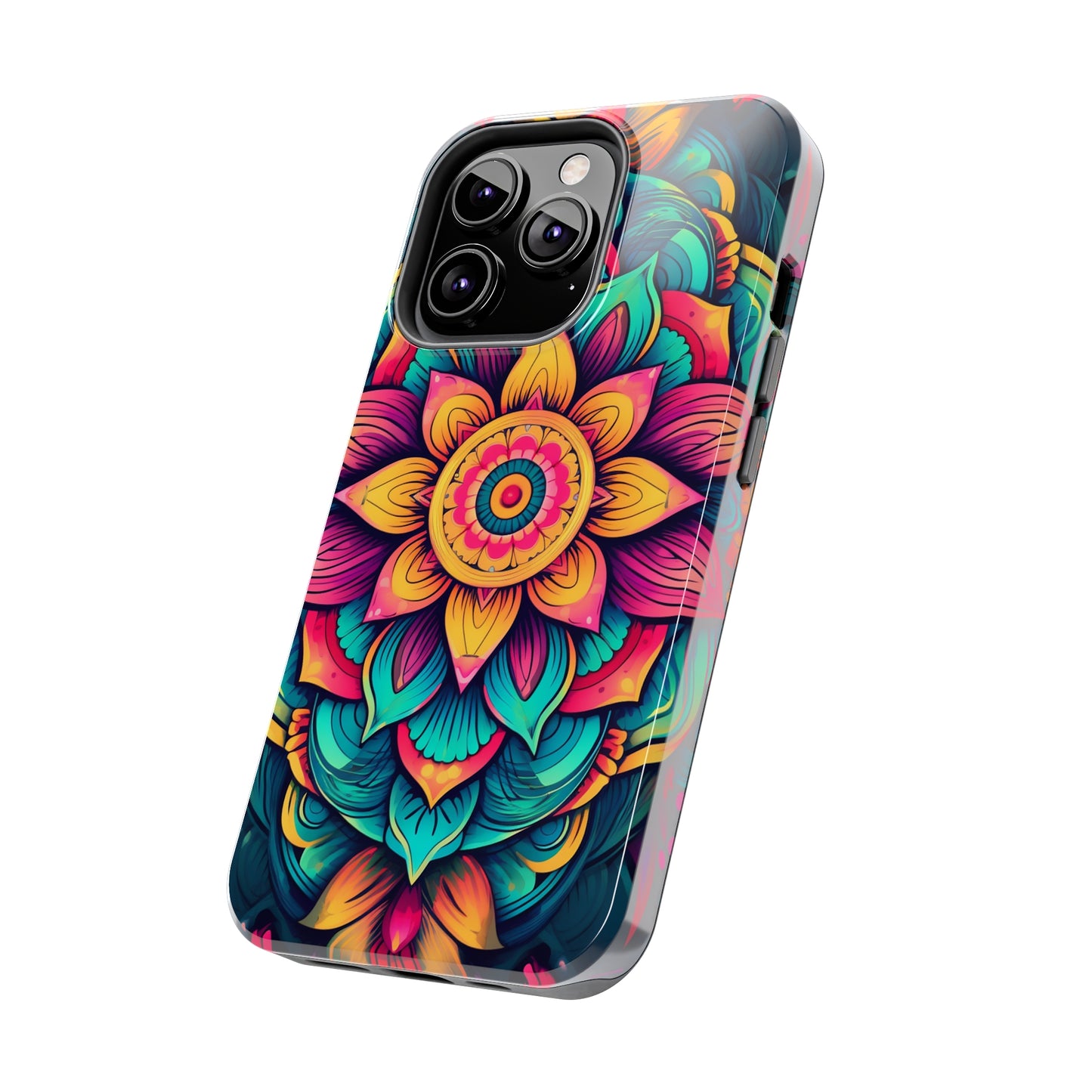 Cosmic Harmony: Rainbow Mandala | Spiritual Symmetry iPhone Case