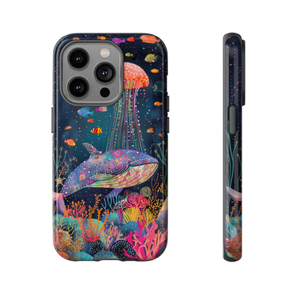 Whale Shark, Turtle, Jellyfish Phone Case