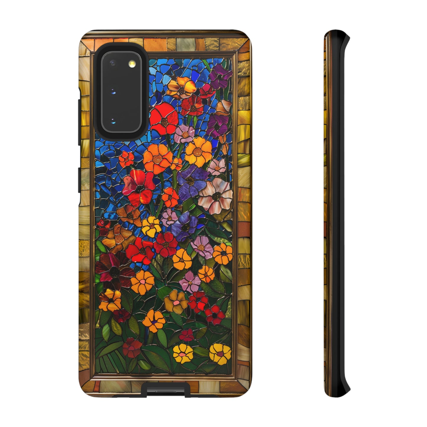 Gustav Klimt Style Flower Garden Painting Phone Case for iPhone 15, 14, Pro Max, 13, 12 & Samsung Galaxy S23, S22, S21, Google Pixel