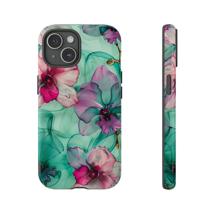 Watercolor Floral Orchids Phone Case