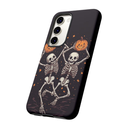 Dancing Skeletons with Jack-o'-Lanterns Phone Cover